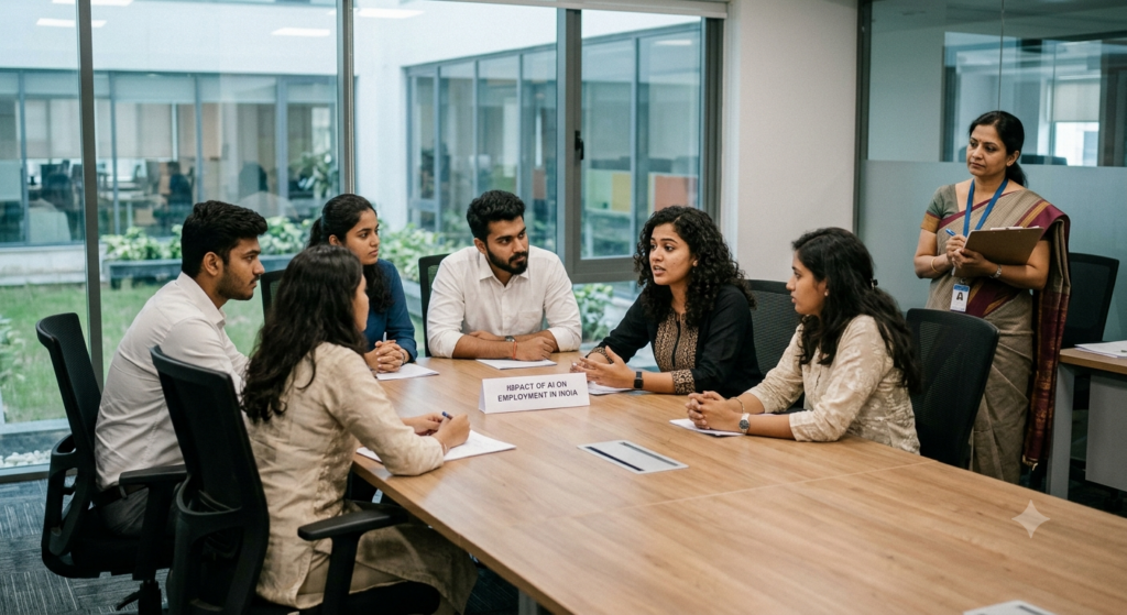 Recruiters Evaluate Candidates in a Group Discussion