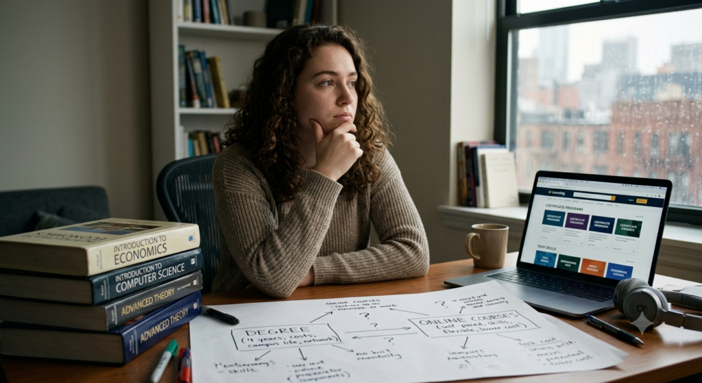 Should You Choose a Degree or Online Courses?