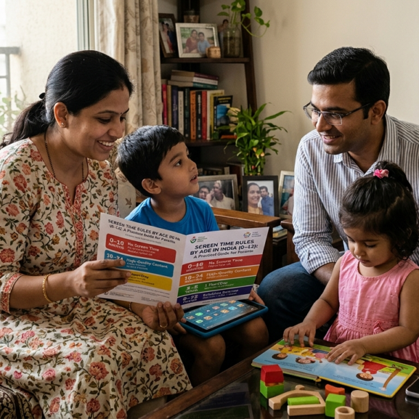 screen time rules by age India