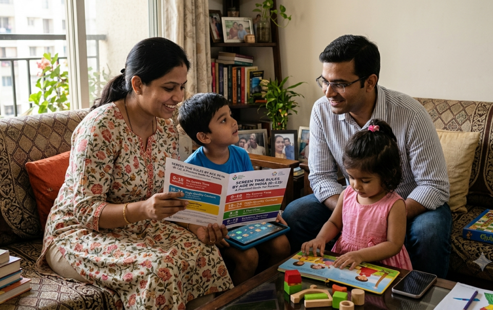screen time rules by age India