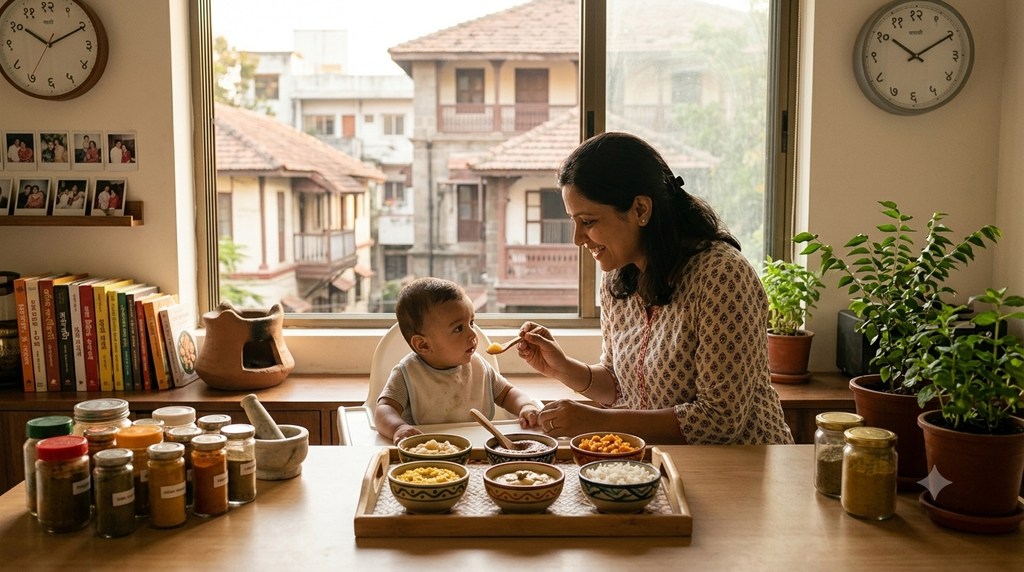 6-Month Indian Weaning Meal Pattern