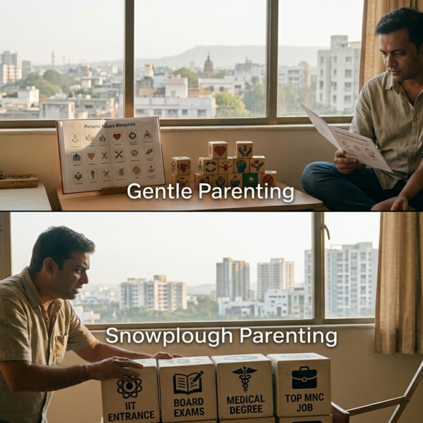 Gentle Parenting vs Snowplough Parenting