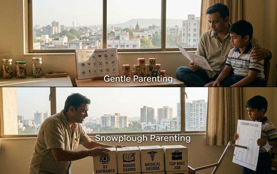 Gentle Parenting vs Snowplough Parenting
